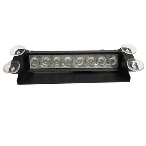 Strobelight bar 8 LED cường độ cao kính chắn gió khẩn cấp đèn nhấp nháy cho xe tải nội thất mái nhà cảnh báo ánh sáng đèn flash 12V