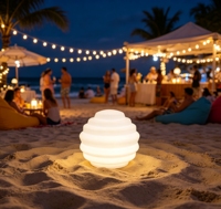 Lanterna LED a Nido d'Ape Multicolore Ricaricabile Impermeabile con Telecomando IP65 per Esterni Matrimoni Capodanno