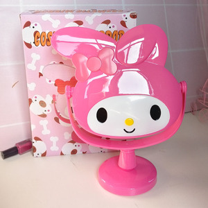 Espejo de maquillaje rosa con melodía encantadora, espejo de escritorio de plástico para niñas, espejo de princesa de un solo lado con caja de papel, Espejo De Maquillaje - Product Image 2