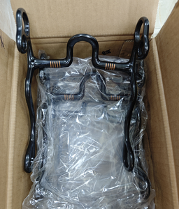 Nouvel Arrivage Horshi : Mors de Correction pour Chevaux à Bouche Large, en Fer Doux Noir, Mors de Bridon Western à Port Moyen avec Joues Gravées - Product Image 6