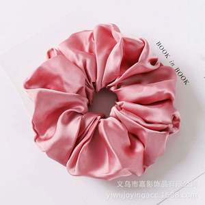 Coleteros de tela de seda extragrandes de moda para mujer, coleteros elásticos de gasa coreanos, sujetadores de cola de caballo con diseño floral y geométrico - Product Image 4