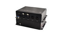 4 Ch Balanced XLR Audio Fiber Extender with SFP Module Over 20 Km 1 core Single-Mode Fiber or Max 500 Meters Multi-Mode Fiber