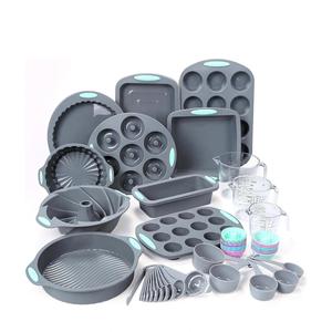 Customized Logo Nonstick Oven Silicone <b>Cake</b> Pans Loaf Muffin Pizza Pan Baking Tools <b>Mold</b> Bread Baking Mould Set - Product Image 1