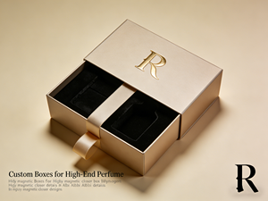 Custom Boxes for Packing Luxury Gold <b>Drawer</b> Perfume Box Gold Foil Logo Gift Packaging for Fragrance Cosmetics - Product Image 5