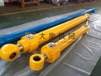 Cylindre hydraulique à double action jaune haute performance pour engins de construction