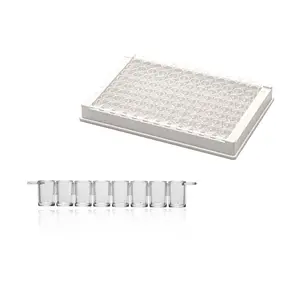 Manufacture Price 96 well Sterile Tissue Cell Culture Pcr Lab Plate flat Elisa Plate Strip