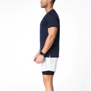 Custom Design Cheap Breathable Knitted <b>100</b>% Cotton Soft <b>Fabric</b> Fitness High Quality GYM Sports t Shirt Men - Product Image 3