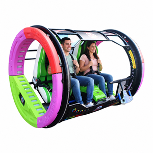 รถหมุนหรู 360 องศา สำหรับ 2 คน พร้อมอุปกรณ์ไฟฟ้า สำหรับสวนสนุกกลางแจ้ง - Product Image 1