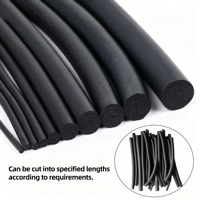 Bande d'étanchéité EPDM en forme de O, à compression longue durée sans déformation, étanche à l'eau et à la poussière, structure en mousse améliorant l'élasticité