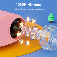 Mikroskop Anak Inskam 386 Science Mini 2.4 inci dengan Zoom, Perbesaran yang Dapat Disesuaikan untuk Observasi Detail