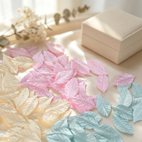 Feuilles et pétales en relief de forme naturelle pour la création de couronnes, accessoires pour cheveux, décorations florales pour robes d'enfants