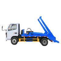 Offre Spéciale 10m3 crochet ascenseur conteneur chargeur arrière bras rouleau camion à ordures manuel Diesel transfert ordures camion noyau moteur composant