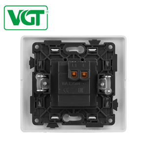 Commutateurs 1 groupe 1 voie en matière plastique à gros bouton standard français de l'UE couleur or blanc - Product Image 2