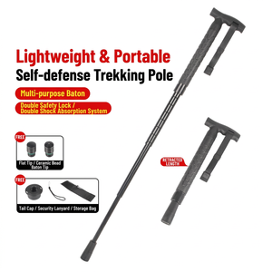 Bâtons <span class=keywords><strong>de</strong></span> randonnée télescopiques multifonctionnels pliables pour le camping en plein air, directement <span class=keywords><strong>de</strong></span> l'usine - Product Image 1