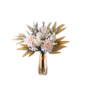 Bouquet de fleurs artificielles pivoines Moon's Bond en tissu tissé plastique pour décoration intérieure et accessoires de mariage CF02033 - Product Image 5