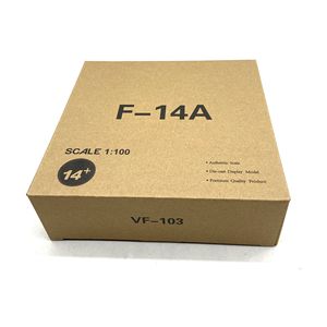Modellino in Scala 1/100 dell'Aereo F-14 Tomcat VF-103 Jolly Rogers, Aereo da Caccia della Marina USA con Decorazione Teschio - Product Image 6