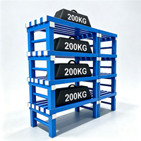 Robuste Kunststoff-Lagerregale für Lager, Garage, Küche, 4-stöckiges PVC-Organisationsregal für Bücher, Spielzeug, Vorratskammer, wasserdicht