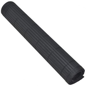 W2B VidaXL stile tradizionale Extra Large tovaglietta in bambù nero e PVC a righe tappetino da tavolo con funzione antiscivolo lavabile tessuto - Product Image 2