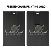 Flashdrive Logo kustom gratis hadiah kartu Atm Pendrive 2gb 4gb 8gb 16gb 32gb 64gb Memoria kartu bisnis Stik Usb Flash Drive