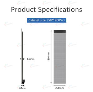 Kapalı Ultra ince pencere şeffaf cam LED Film ekran LED ekran - Product Image 3