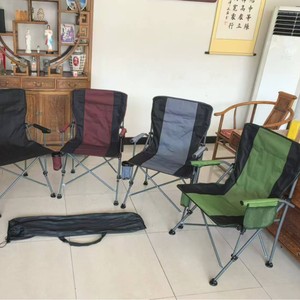 Silla de Camping Plegable Ultraligera de Diseño Moderno, Portátil, con Marco de Metal, Respaldo Abierto, Tela Oxford de Poliéster 600D Acanalado - Product Image 1