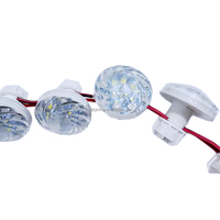 Lampes LED RGBW préprogrammées 45MM AC24V pour cabochons automatiques, étanches IP65, pour parcs d'attractions, type Turbo