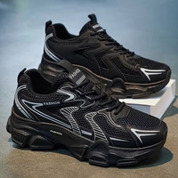 Chaussures de sport décontractées pour hommes, style chunky dad, respirantes, antichoc, antidérapantes, à plateforme épaisse, pour la marche – Nouveauté très prisée
