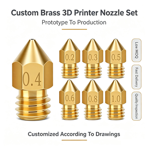 Juego de Boquillas de Latón Premium Personalizadas para Impresora 3D con Diámetro Preciso para Prototipado Profesional - Product Image 1
