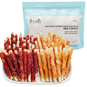 Friandises pour chiens en gros directement de l'usine : Bâtonnets à mâcher en cuir de vache pur enveloppés de viande de poulet et de canard, 1000g, pour l'entraînement et la réduction des taches de larmes chez le chien - Product Image 6