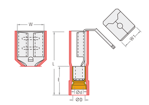 Терминал с двойной медной втулкой и латунным соединением - Product Image 2