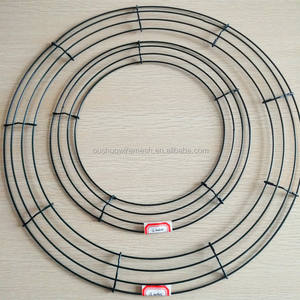 حجم كبير 24 بوصة إطار معدني إطار إكليل قاعدة إكليل لعيد الميلاد ديكور باب معلق - Product Image 3