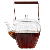 Service à thé en verre Borosilicate, vente en gros, résistante à la chaleur, tasse à thé en verre transparent 500ml, livraison gratuite