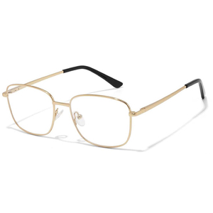 GL8787 Marcos de anteojos ópticos de oro negro de moda de negocios simples de alta calidad Monturas de anteojos cuadrados ultraligeros para mujeres - Product Image 2