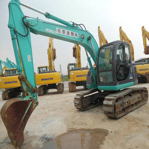 Excavatrice à bras oscillant zéro Kobelco SK115SR d'occasion - 11,5 tonnes, pelle compacte en excellent état de fonctionnement pour la construction urbaine - Product Image 1