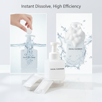 Nettoyant Visage Effervescent Auto-Moussant Instantané pour un Nettoyage Profond des Pores, à Base d'Acides Aminés, Marque Privée