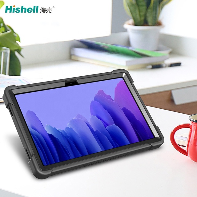 Wholesales Factory OEM 3 in 1 Shockproof Tablet Case PC Silicone Tablet Cover With Holder for Samsung Galaxy Tab A7