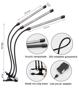 אירו טרי מקצועי תאורה 4 ראש <span class=keywords><strong>LED</strong></span> לגדול אור ספקטרום מלא Phytolamp מקורה צמיחת מנורת לצמחים - Product Image 4