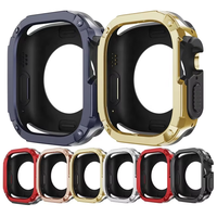 Boîtier creux en plastique à double protection et TPU pour Apple Watch Ultra 49mm