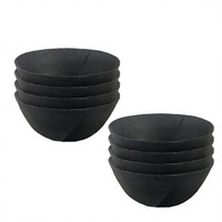 Doublures de paniers à plantes en feutre de 12 pouces - Design classique, motif uni, résistant à la décomposition, empêche les oiseaux de s'abriter, pour la maison et le jardin, noir, 1 pièce