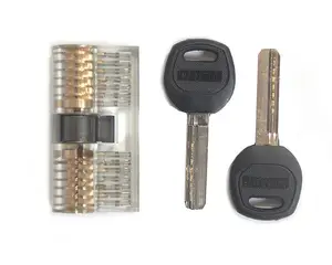 透明AB电脑锁铜锁培训技能专业可视练习锁匠挂锁锁扣