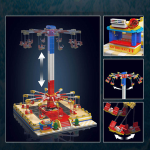 Moule King 11016 1581PCS Creative Serie RC Spinning Swing Chair Building Block Model Technical Educational Toy Festival Gift - Product Image 5