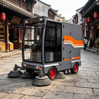 Balayeuse routière électrique ZMT E-69 Z10 48V autopropulsée avec pulvérisateur à jet d'eau et bac à déchets de 880L pour l'assainissement urbain