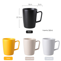 Mug à café en céramique avec glaçure pulvérisée 12 oz, personnalisable et gravé au laser, en poterie émaillée couleur unie, pour cadeau et vente en gros
