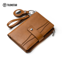 TILONSTAR TPW116 dompet dokumen, dompet dokumen Bus Pass Organizer RFID paspor penutup untuk Slot Tag udara pemegang paspor kulit