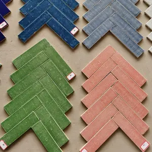 240*60 carreaux de céramique décoratifs faits à la main carreaux muraux <span class=keywords><strong>poterie</strong></span> à la main carreaux marocains en porcelaine - Product Image 1