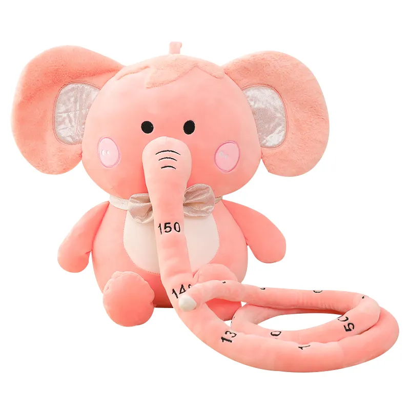 150cm naso lungo misura altezza righello elefante peluche peluche giocattoli di peluche elefante giocattoli di misura per bambini