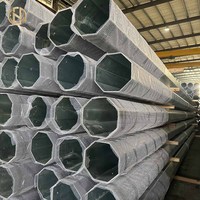 Poste de Acero Octagonal Galvanizado Certificado por ASTM BS EN |   Torre Tubular para Transmisión de Energía de Alta Tensión de 110kV 220kV