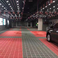 Dalles de sol modulaires ignifuges en PP pour garages, salles d'exposition automobiles, ateliers de réparation et parkings
