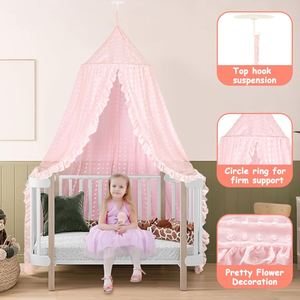 Moustiquaire de lit princesse en polyester pour filles, idéale pour la décoration de chambre d'enfant - Meilleure vente - Product Image 4