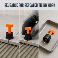 Outil de nivellement de carreaux personnalisé par le fabricant avec broches interchangeables, système de nivellement de carreaux, gadget de pose de carreaux, ajustement de positionnement pour carreaux muraux